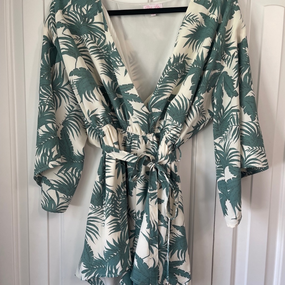 Pink Lily Romper